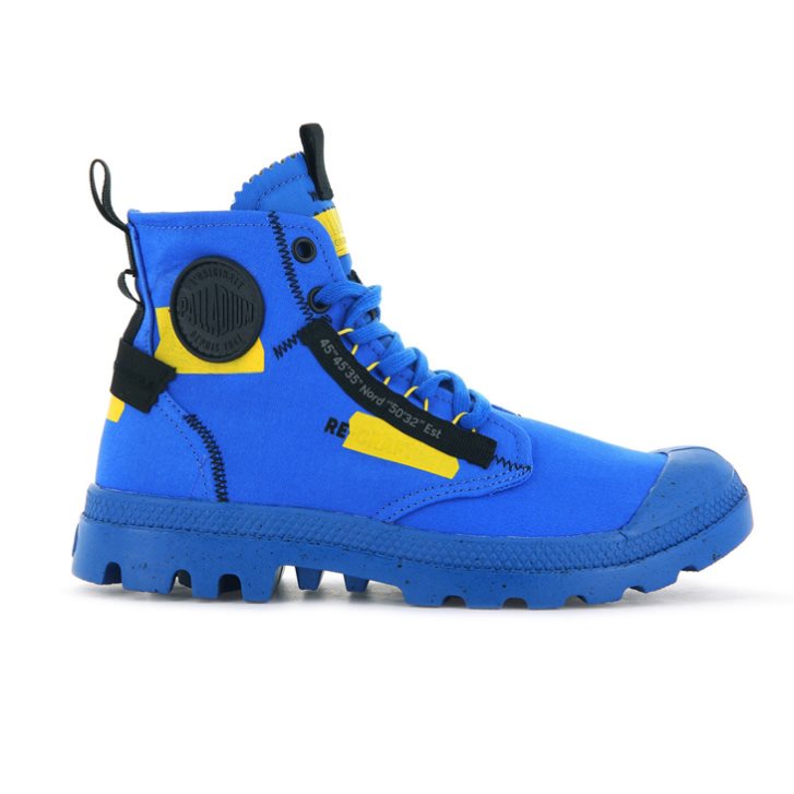 Bottes Palladium Pampa Hi Re-craft Femme Bleu | FR HTW906E